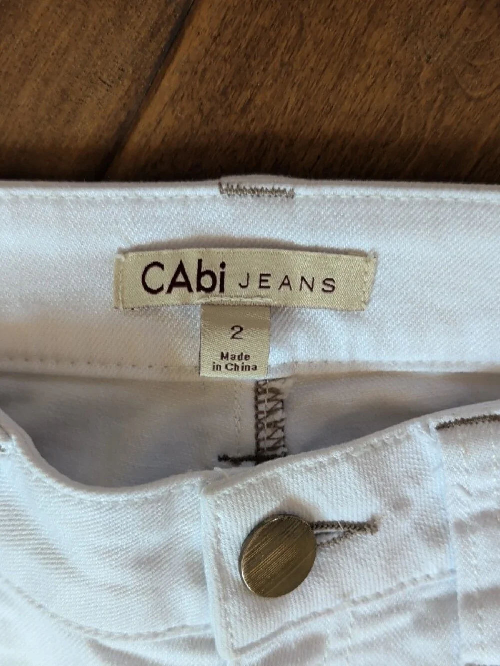 CAbi White Bree Skinny Jeans